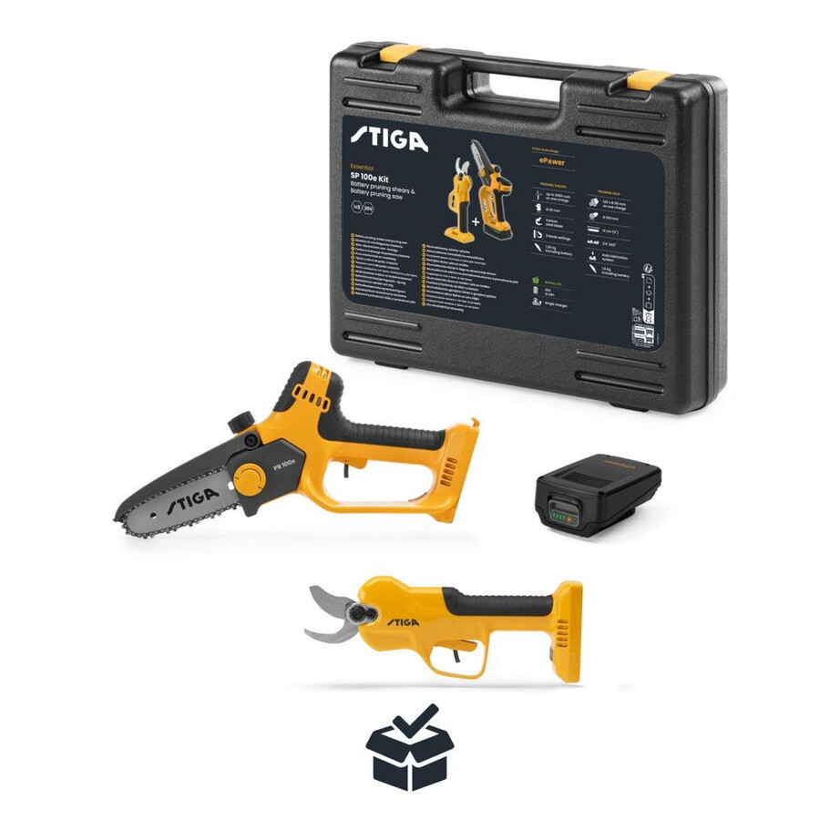 sécateur et scie à batterie - kit sp 100e
