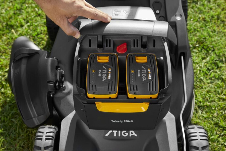 tondeuse à gazon sans fil - kit twinclip 950e v