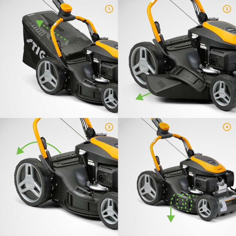 tondeuse à gazon à essence - combi 748 v